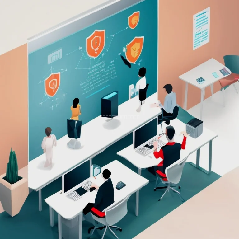 Personen bei einem Cybersecurity Training